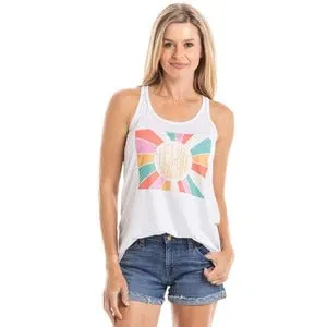 HELLO SUNSHINE Tank tops Peach or White S - XXL Womens