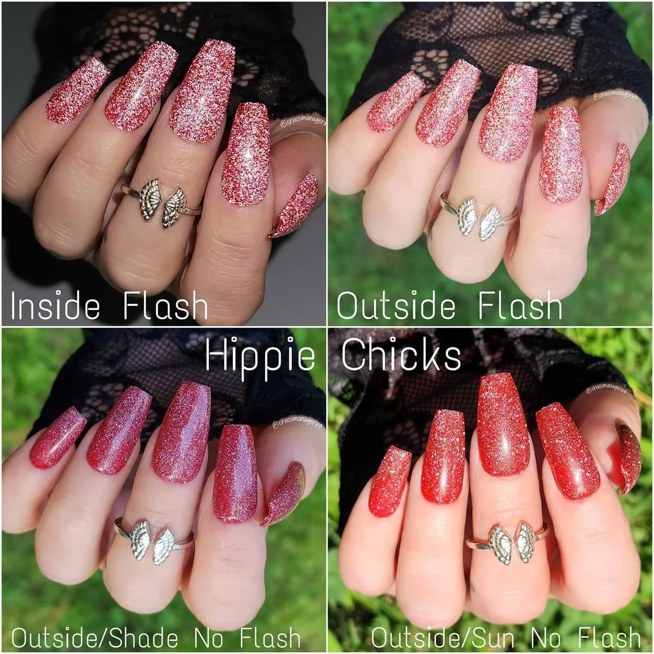 Hippie Chicks- Reflective gel polish