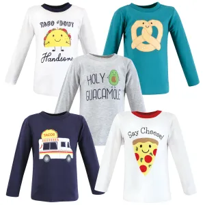 Hudson Baby Long Sleeve T-Shirts, Fun Food