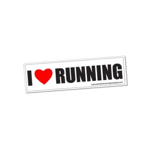 I Love Run Sticker