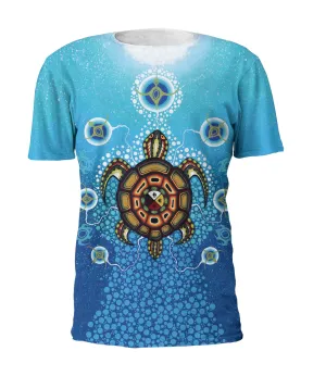 James Jacko Medicine Turtle Full Print Art T-Shirt