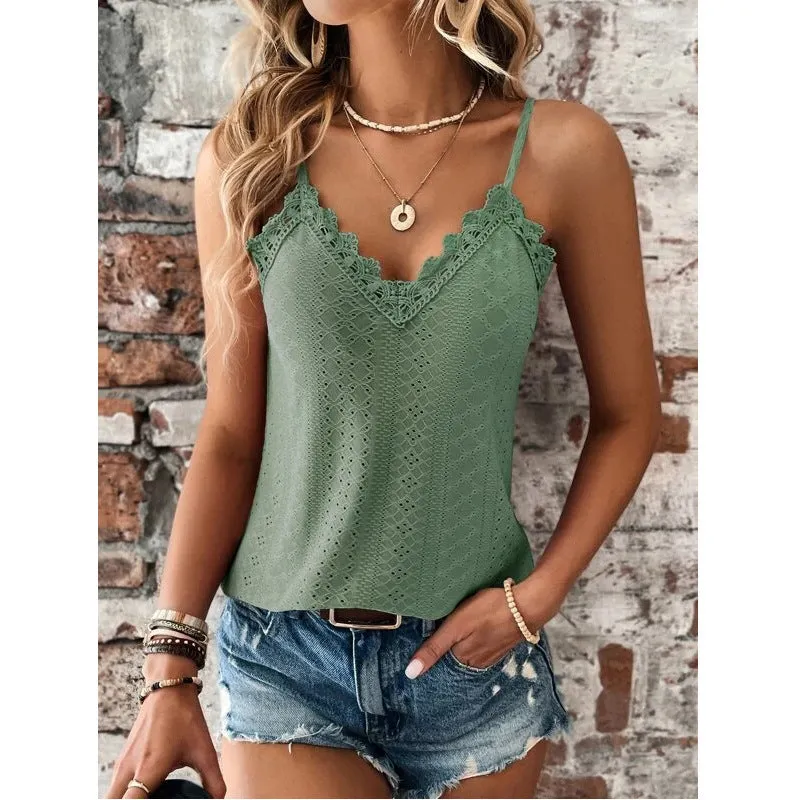 Lace Sling Vest tank top