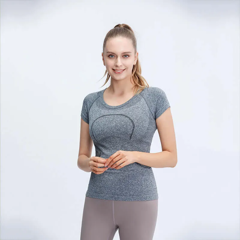 LULU with the same paragraph 2.0 ladies short-sleeved T-shirt running swiftly tech top sports breathable fitness yoga clothing