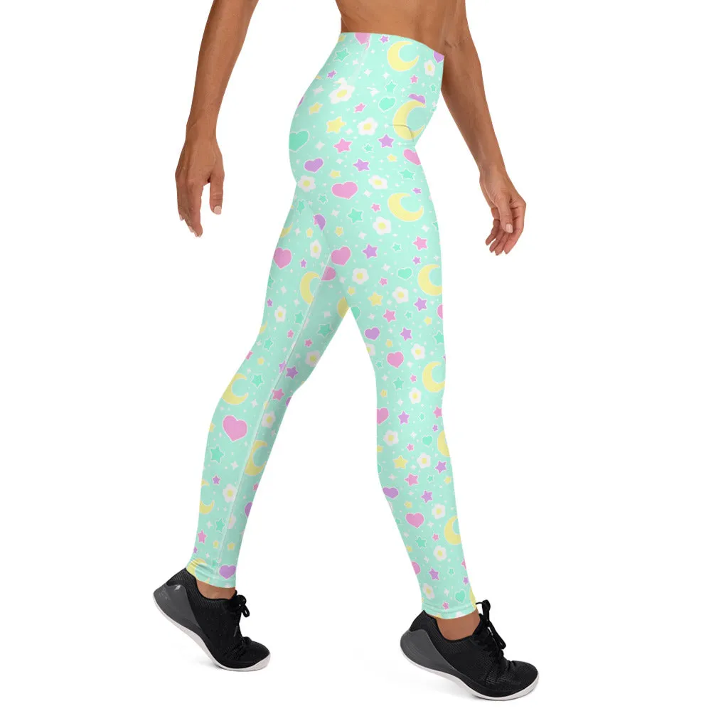 Magical Spring Mint Yoga Leggings