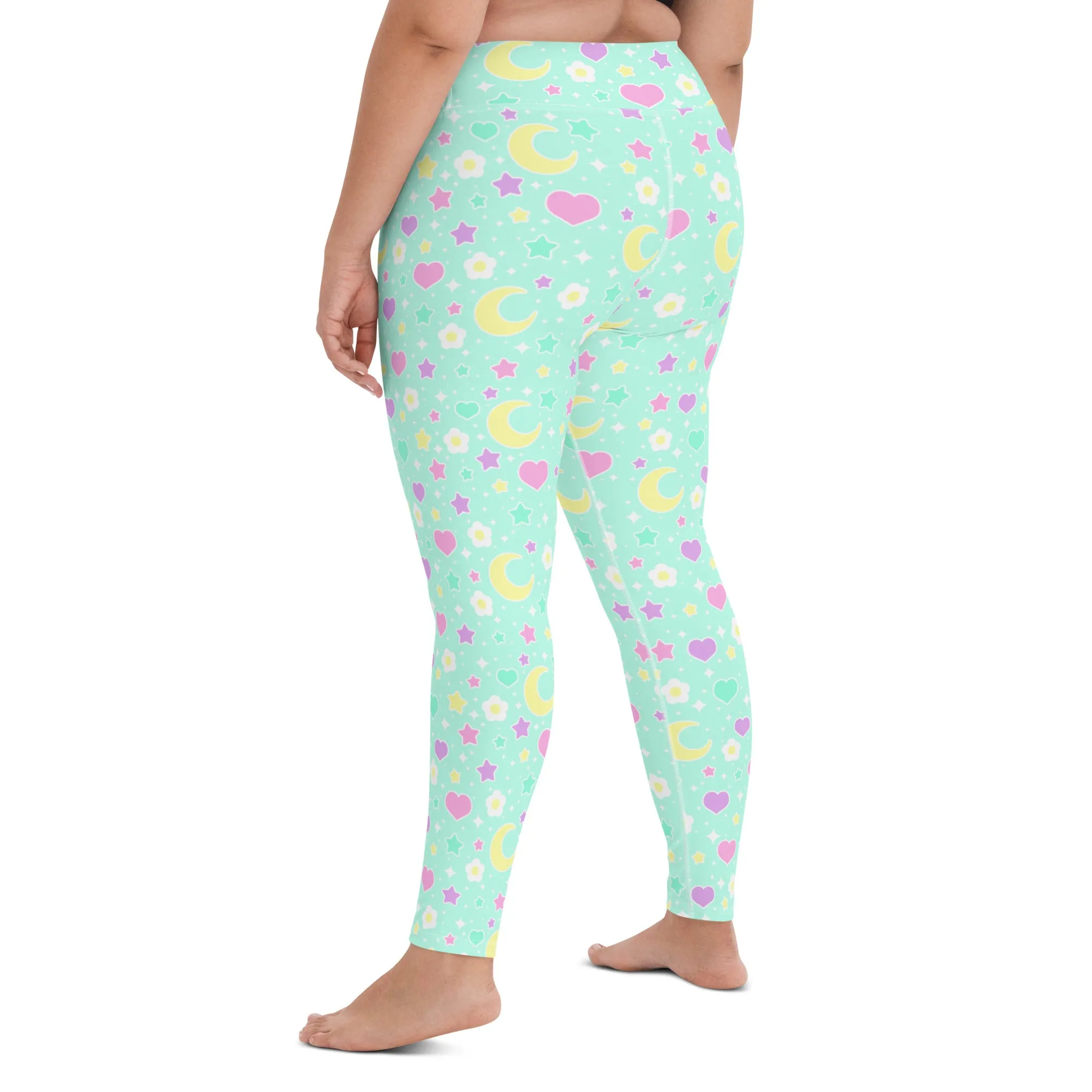 Magical Spring Mint Yoga Leggings