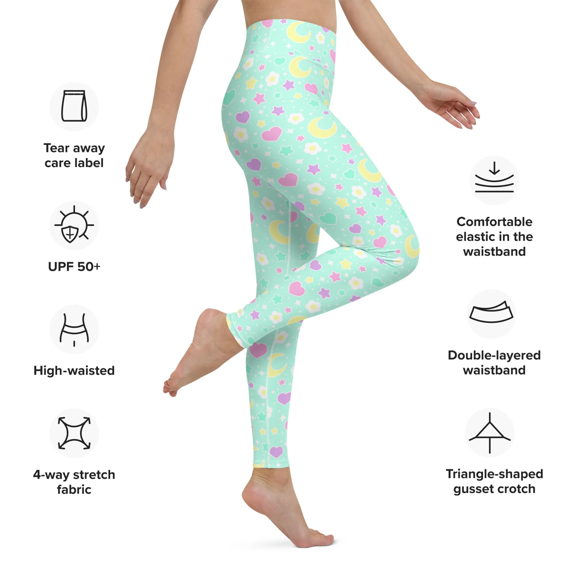 Magical Spring Mint Yoga Leggings