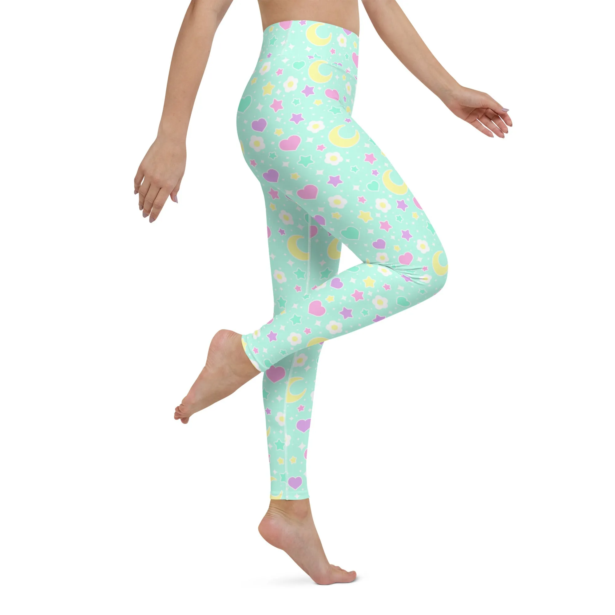 Magical Spring Mint Yoga Leggings