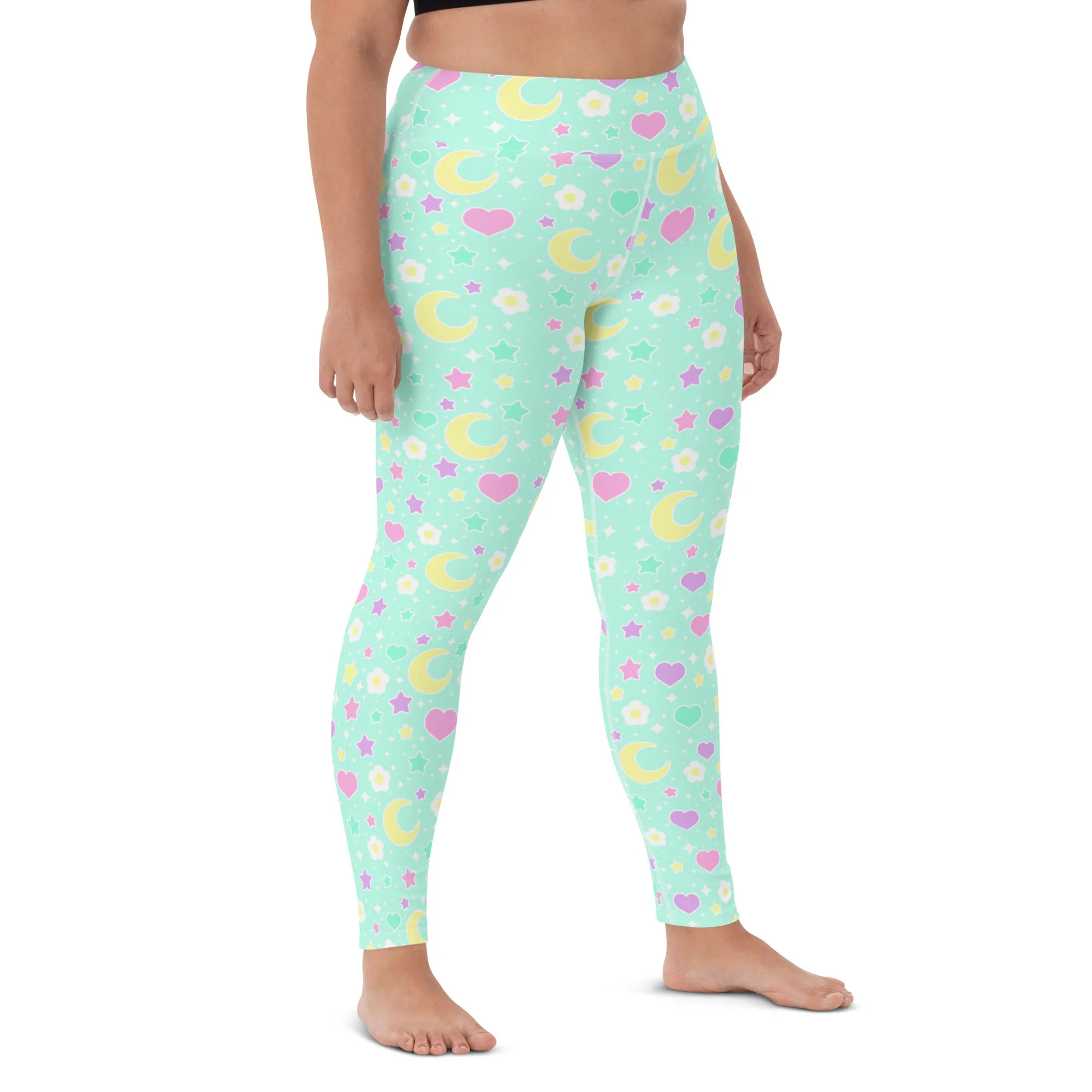 Magical Spring Mint Yoga Leggings