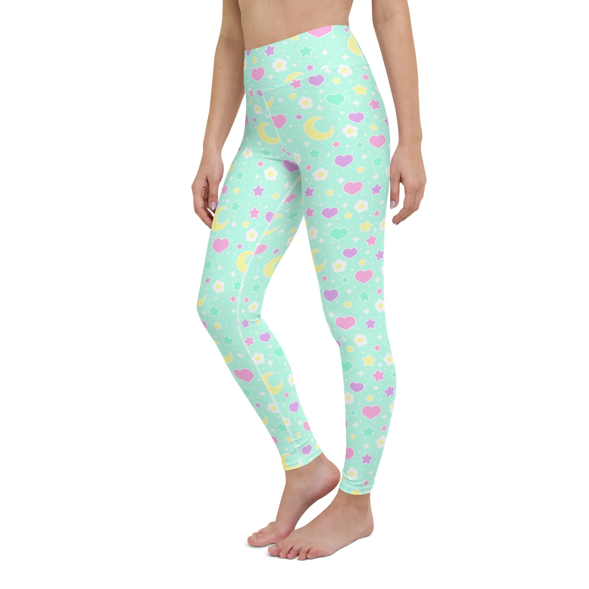 Magical Spring Mint Yoga Leggings