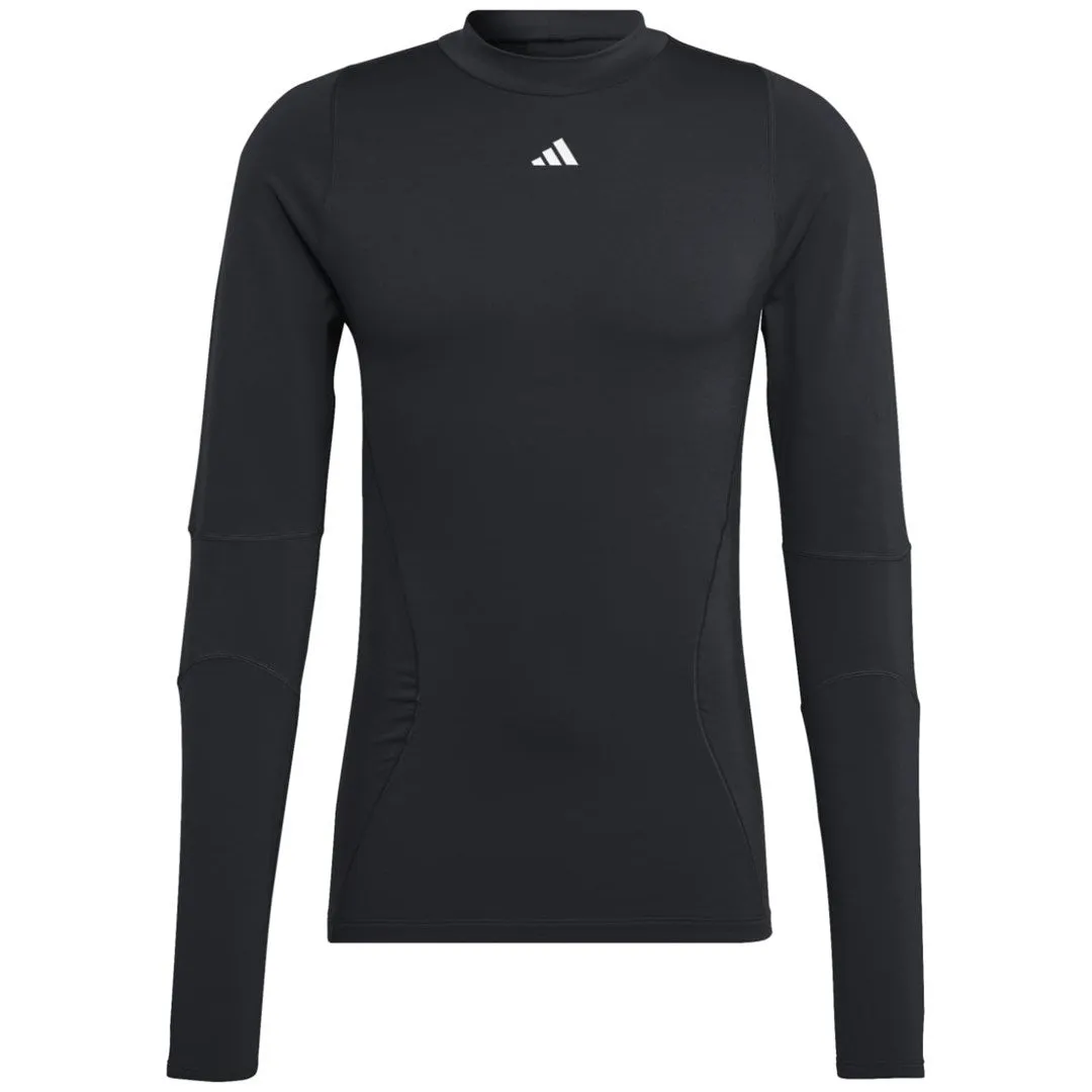 Men's Adidas Techfit Cold T-Shirt. Rdy Long Sleeve Black Ia1131 M