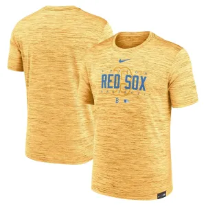 Men's Boston Red Sox City Connect Velocity Practice Performance Nike T-Shirt in Gold