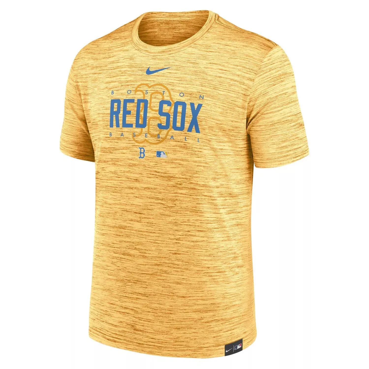 Men's Boston Red Sox City Connect Velocity Practice Performance Nike T-Shirt in Gold