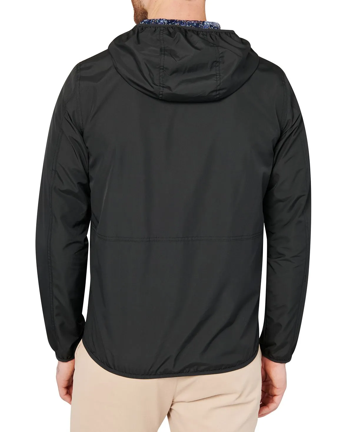 Men's slim-fit Society of Threads windbreaker, black