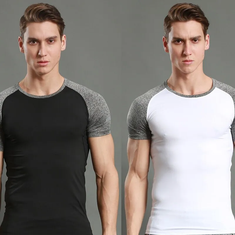 Men's T-shirt Quick-drying T-shirts for Fitness Gym Men's Running T-shirts Short-sleeved Shirts Sportswear Training