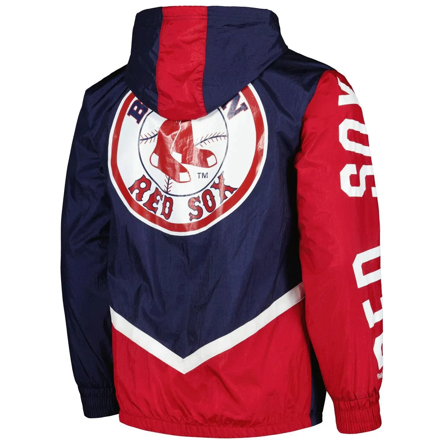 Mitchell & Ness Boston Red Sox Undeniable Men's Full-Zip Hooded Windbreaker