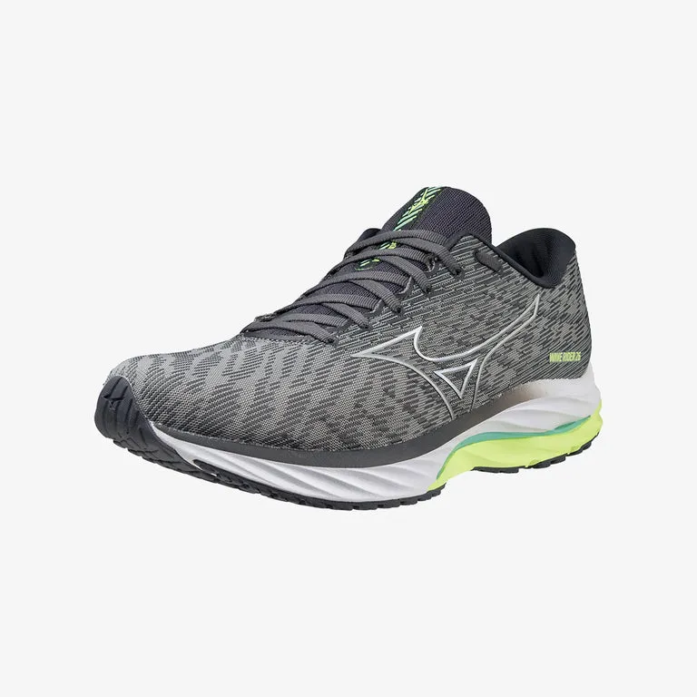 Mizuno Wave Rider 26 - Mens - Ultimate Gray/Silver/Neo Lime