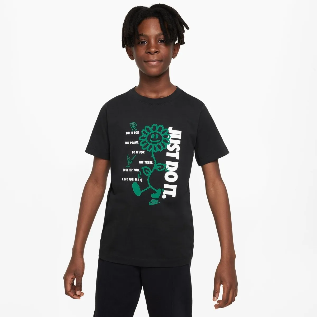 NIKE JUNIOR SPORTSWEAR BLACK TEE