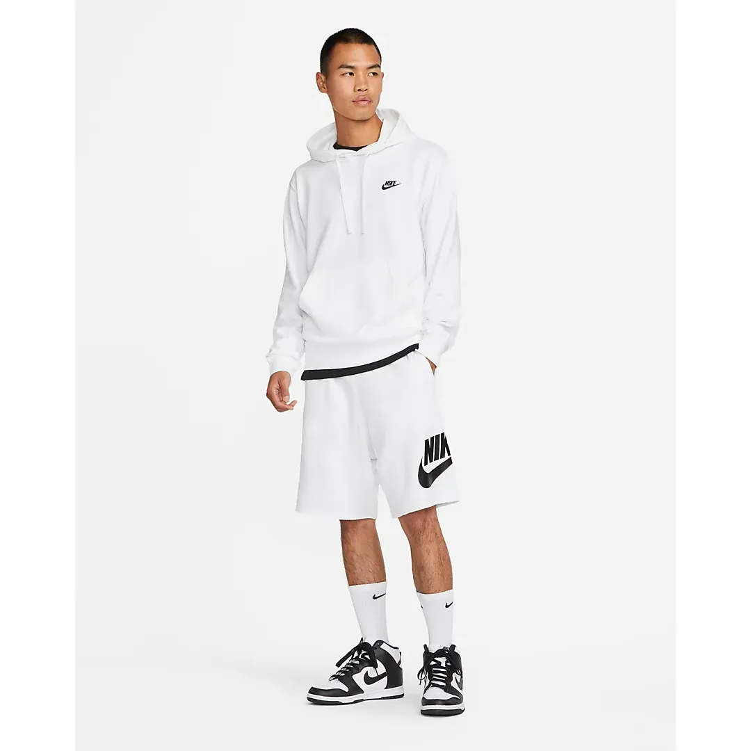 Nike Men's Club Alumni Shorts - White / Black