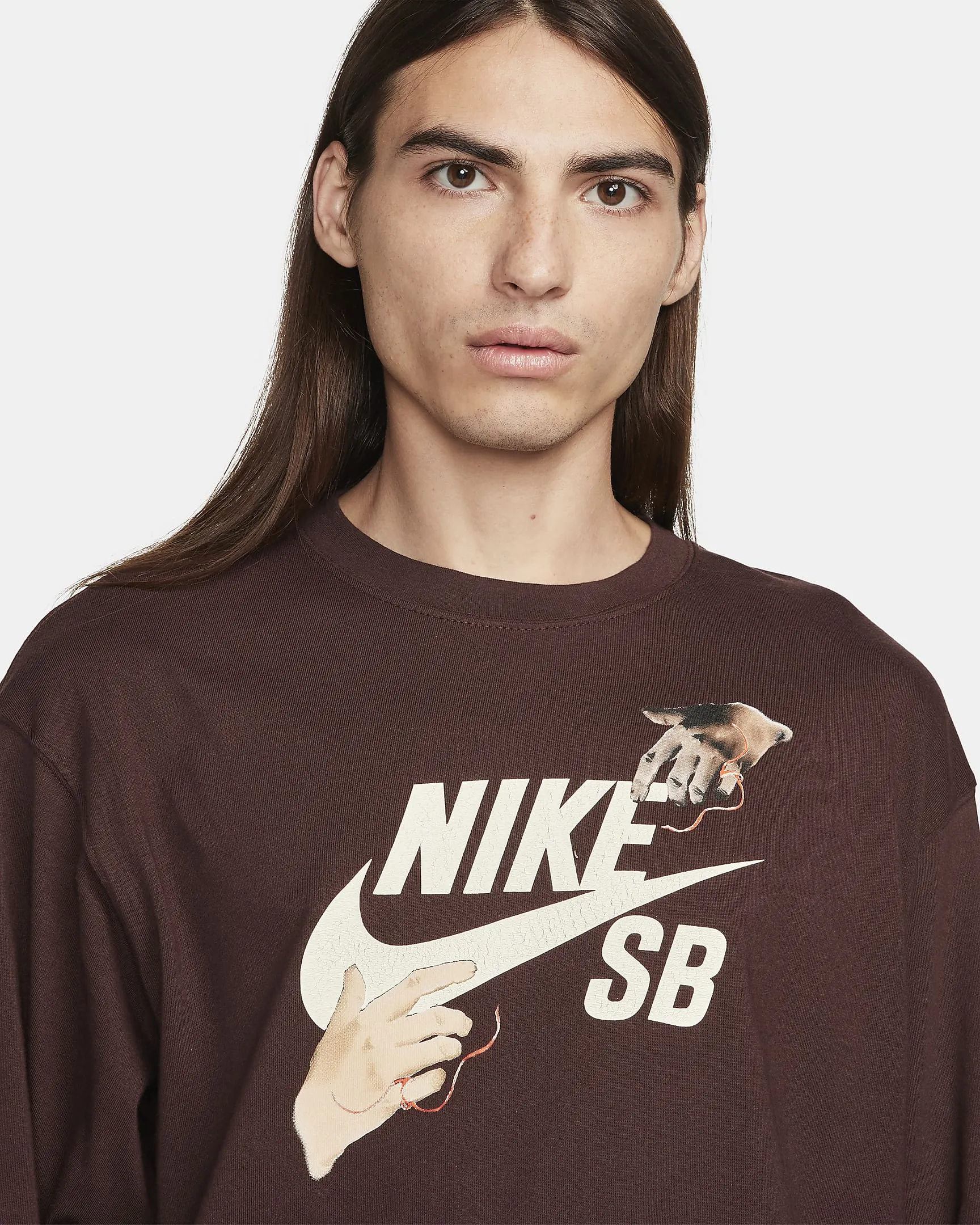 Nike SB Long-Sleeve Skate T-Shirt - EARTH