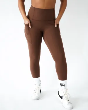 Performance Pocket Leggings - Clay