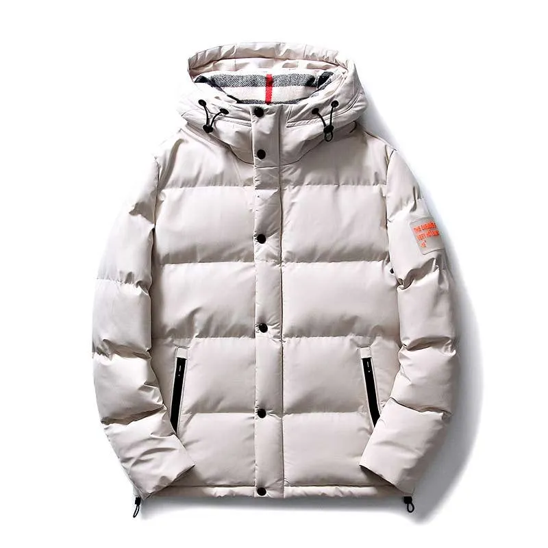 Plus Thickened Hooded Chic Puffer Jacket