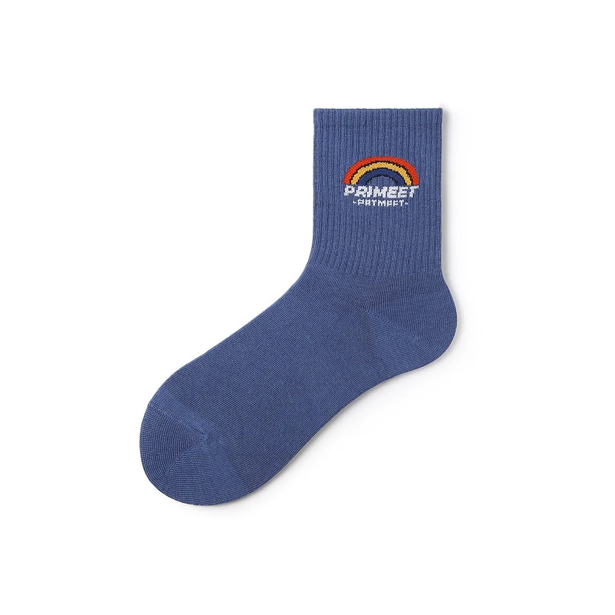 Rainbow Day All-season Unisex 5pcs Crew Socks Set