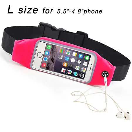 Sport Belt For XOLO Mobile SmartPhone 3.7"-6" Universal Running Bag Waist Pocket Case Cover 5.5" Gym Jog Waterproof Workout Case