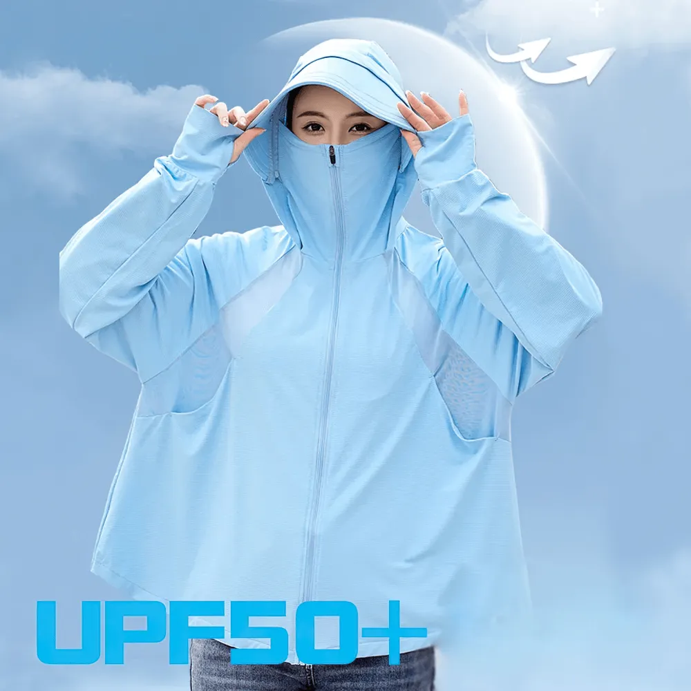 Stylish Hooded UV Protection Ice Silk Sun Jacket - SF2306