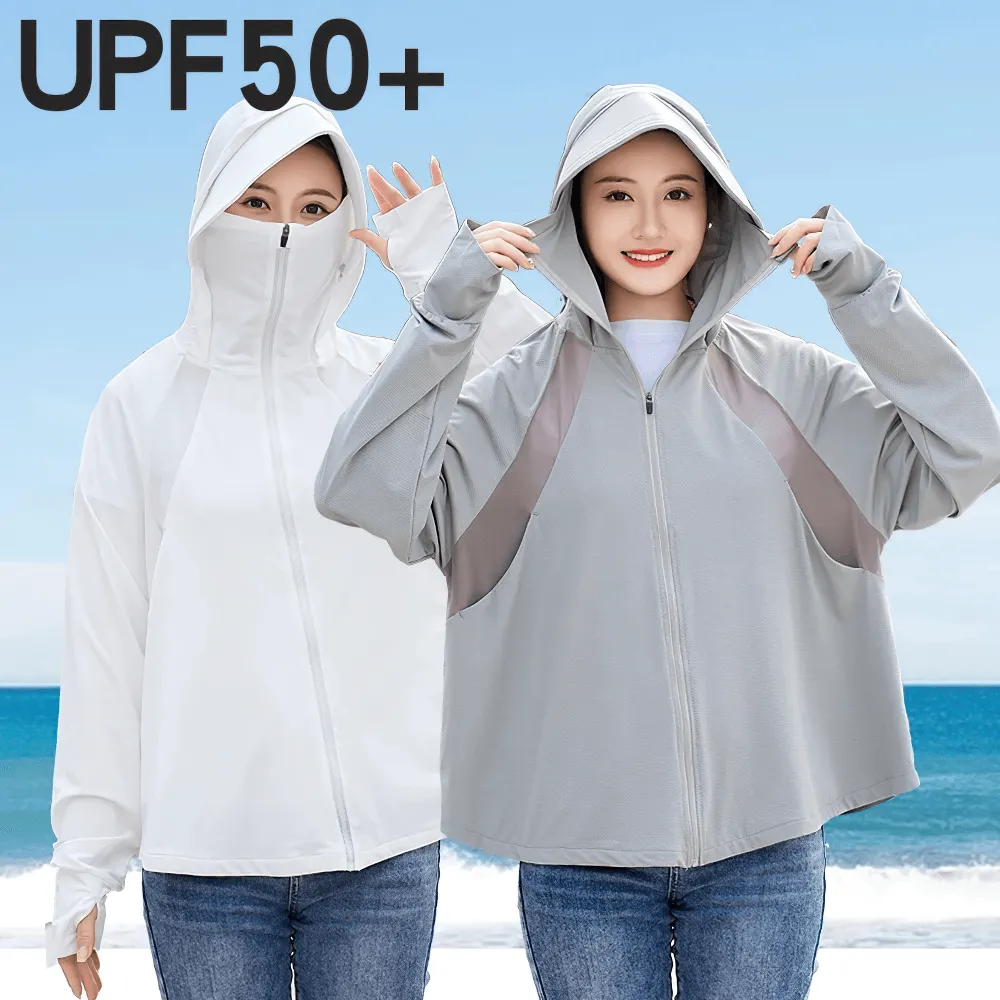 Stylish Hooded UV Protection Ice Silk Sun Jacket - SF2306