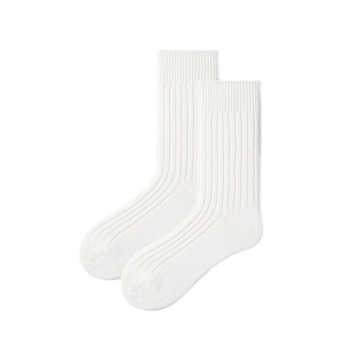 Thick All-season Men 3pcs White Sport Over-calf Socks Set