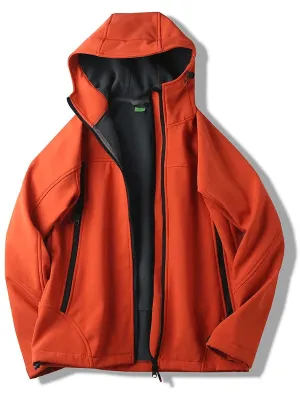 Weather-Resistant Softshell Hooded Jacket for Outdoors - SF1965