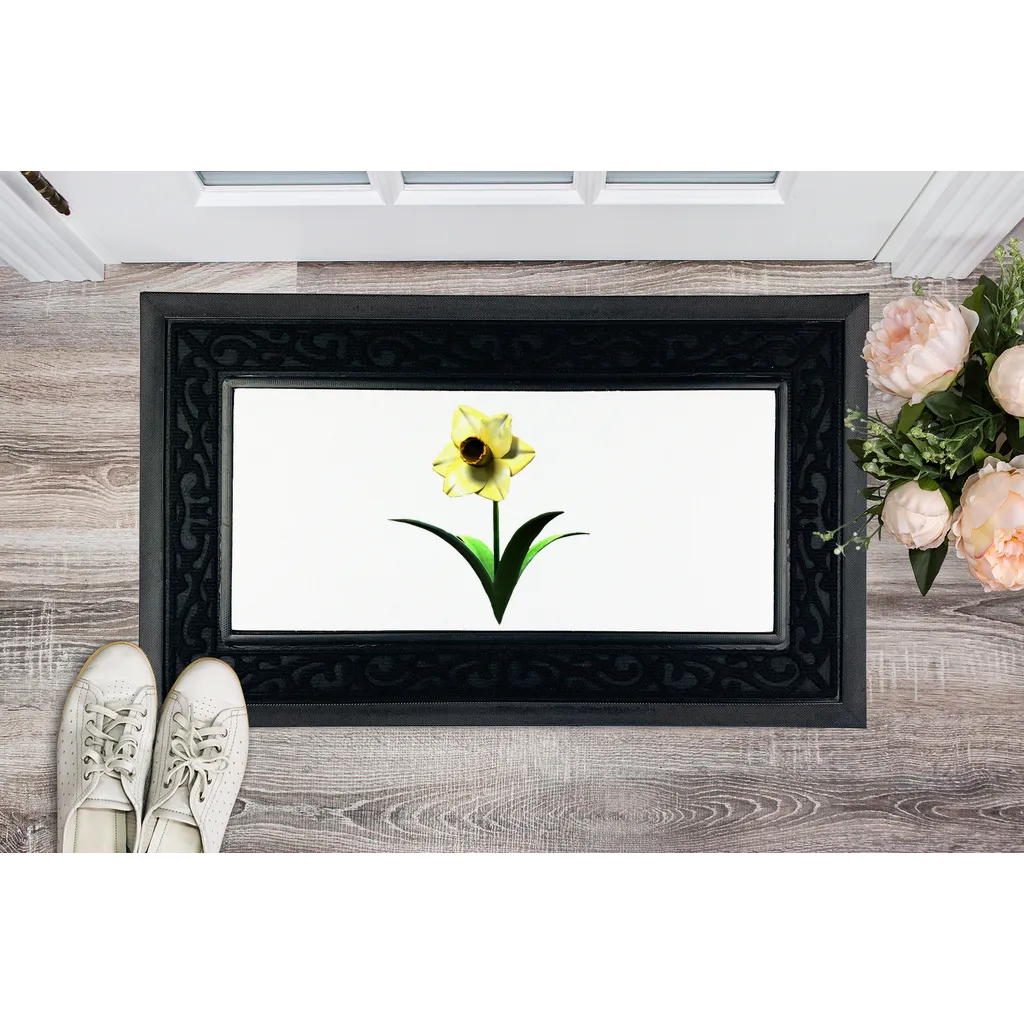 Yellow Flower Sublimation Heavy Duty Door Mat